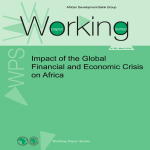 Working Paper 96 - Impact of the Global Economic and Financial