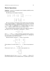 Matrix Operations