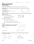 Similar Polygons Notes and Practice