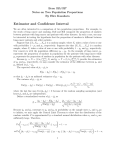 Notes on Two Population Proportions