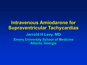 New Perspectives in Cardiac Arrest Management - Amiodarone-IV