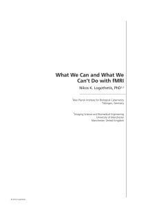 What We Can and What We Can`t Do with fMRI
