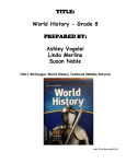 TITLE: World History - LCMR School District