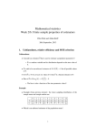 Mathematical statistics Week 2/b: Finite sample