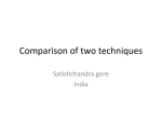 Comparison of two techniques
