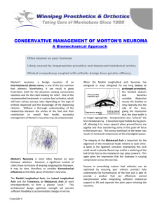 Conservative Management of Morton`s Neuroma