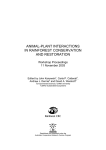 Plant-animal interactions in rainforest