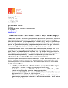 ADHA Partners with Other Dental Leaders in Image Gently Campaign