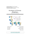 Evolution of Protein Structure - Theoretical and Computational
