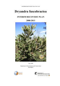 INTERIM RECOVERY PLAN NO - Department of Parks and Wildlife