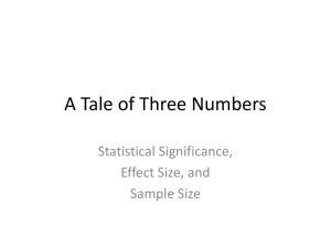 A Tale of Three Numbers