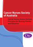 Cancer Nurses Society of Australia Central Venous Access Device