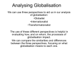 Analysing Globalisation - School