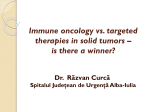 Immune oncology vs. targeted therapies in solid tumors