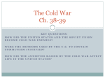 The Cold War Ch. 38-40