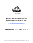 endocrine test protocols