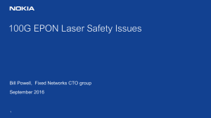100G EPON Laser Safety Issues