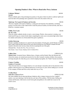 Annotated Bibliography_Mythology Fiction