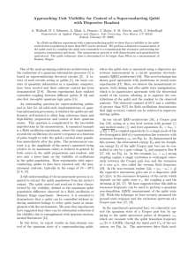 Approaching Unit Visibility for Control of a Superconducting Qubit