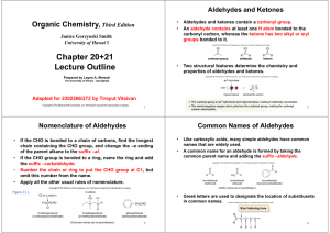 Aldehydes and Ketones