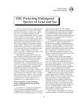 VIII. Protecting Endangered Species on Land and Sea