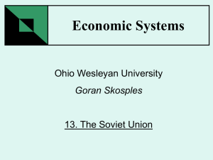 13. The Soviet Union - Ohio Wesleyan University