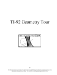 TI-92 Geometry Tour