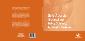 Safe Abortion - World Health Organization