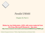 Parallel DBMS
