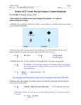 Review of 8th Grade Physical Science Content Standards