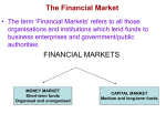 Capital and Money Market