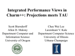 Integrated Performance Views in Charm++
