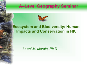 Ecosystem, Biodiversity and Conservation (HK)