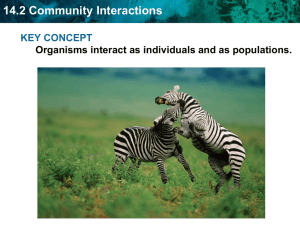 14.2 Community Interactions