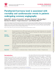Parathyroid hormone level is associated with mortality and
