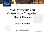 VAD Strategies and Outcomes in Congenital Heart Disease