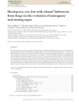 Having sex, yes, but with whom? Inferences from fungi on the