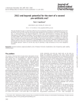 2012 and beyond: potential for the start of a second pre