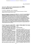 Aerosol salbutamol administration by IPPB: lowest effective dose