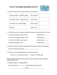 PLATE TECTONICS MAPPING LAB