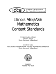 Illinois ABE/ASE Mathematics Content Standards