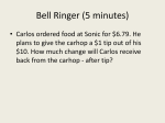 Bell Ringer (5 minutes)