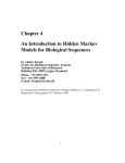 An Introduction to Hidden Markov Models for Biological Sequences