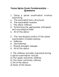 Texas Spine Exam Fundamentals Quiz