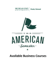 Available Business Courses