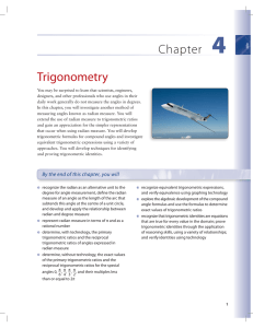 Chapter Trigonometry