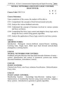 2014 NEURAL NETWORKS AND FUZZY LOGIC CONTROL