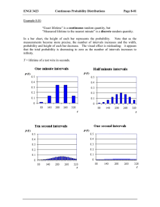 Continuous Probability Distributions