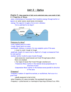 Unit 1 – Cells and Systems