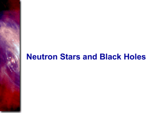 Neutron Stars and Black Holes